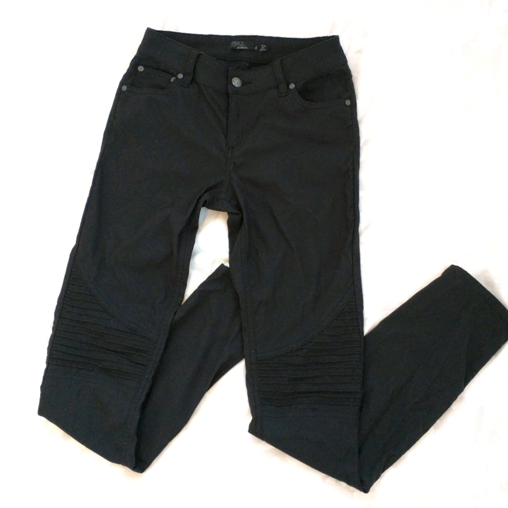 PrAna Black Moto Jeans